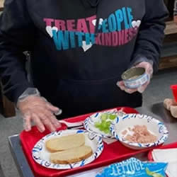 Participant Makes their Own Meal Everyday in Program